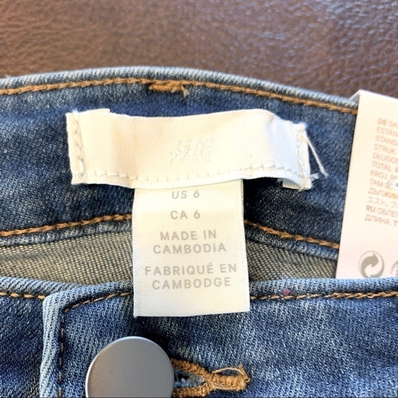 H & M Skinny Regular Waist Full Length 6 - Picture 7 of 11